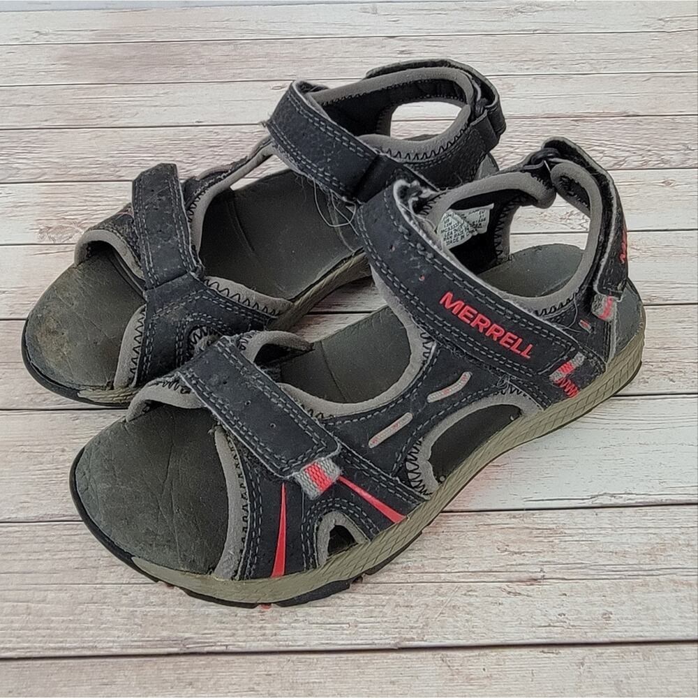 Merrell Boys Panther MC53338 Hiking Sandals Black 13